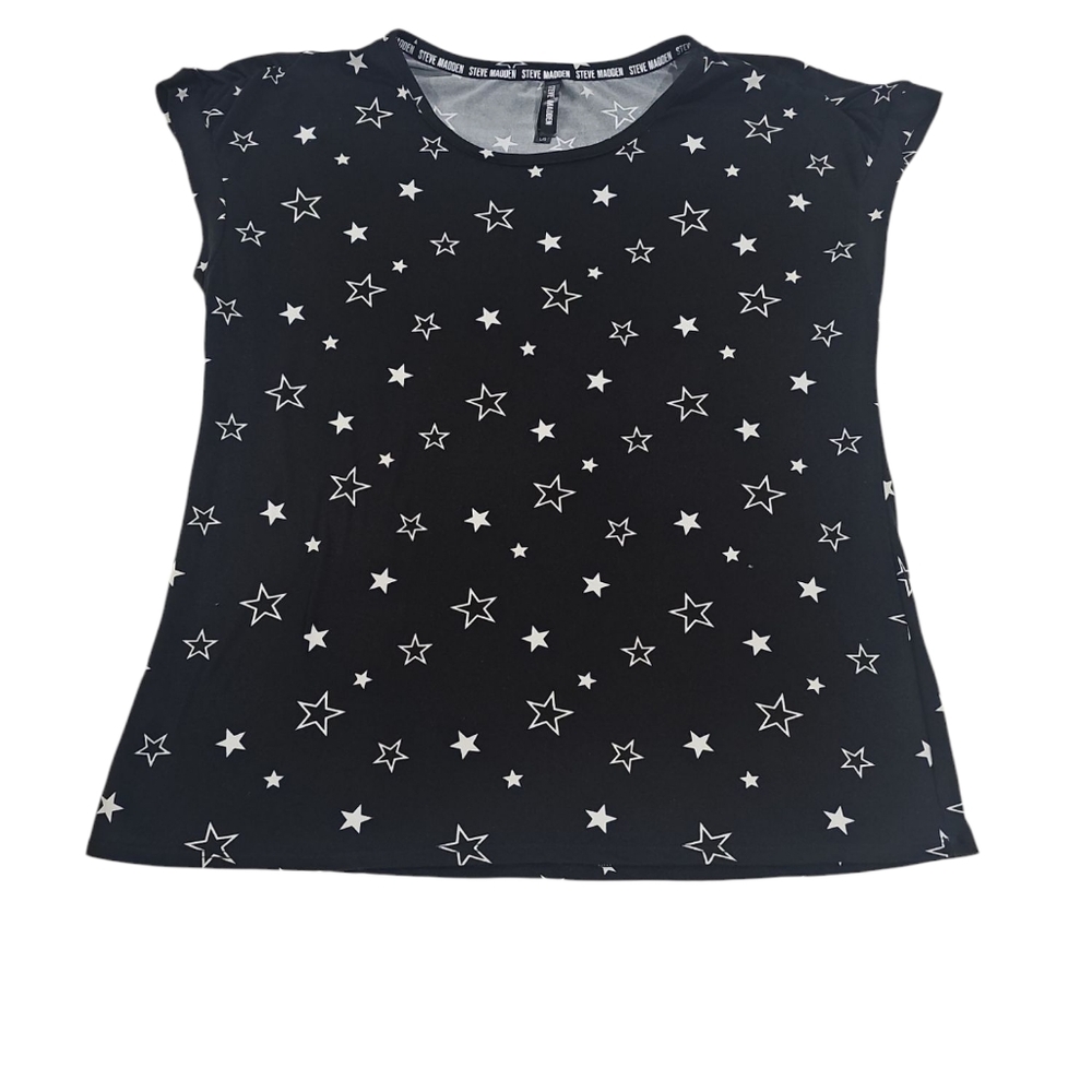 Steve Madden Star Shirt Sz L EUC